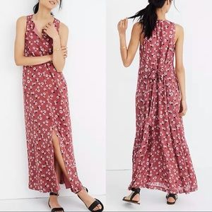 Madewell Tie Waist Maxi Dress Vintage Daises